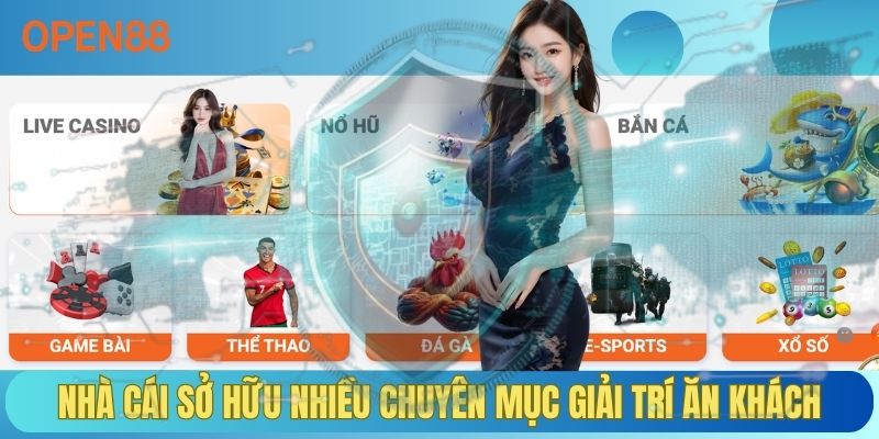 Nhà cái sở hữu nhiều chuyên mục giải trí ăn khách